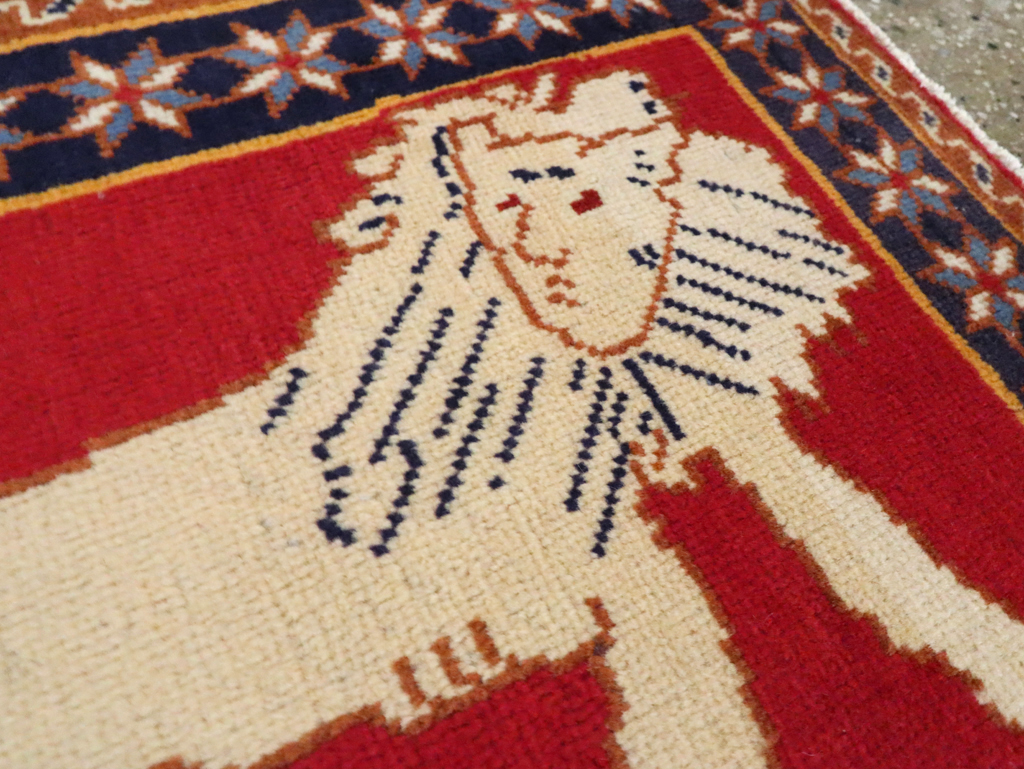 Vintage Persian Tabriz Pictorial Rug (Pair: 5 of 6), No.27992 - Galerie Shabab