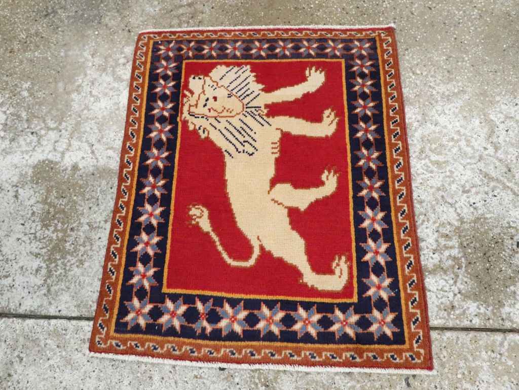 Vintage Persian Tabriz Pictorial Rug (Pair: 5 of 6), No.27992 - Galerie Shabab