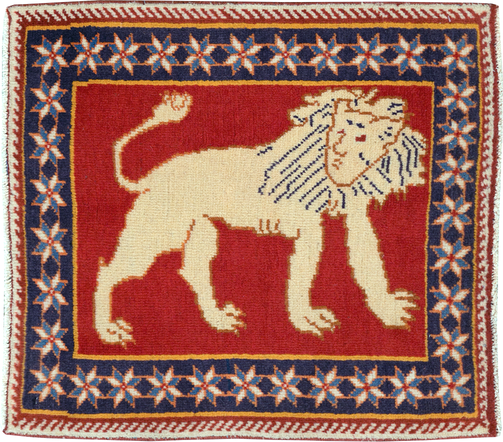 Vintage Persian Tabriz Pictorial Rug (Pair: 6 of 6), No.27993 - Galerie Shabab