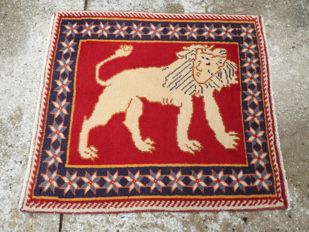 Vintage Persian Tabriz Pictorial Rug (Pair: 6 of 6), No.27993 - Galerie Shabab