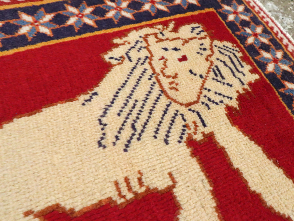 Vintage Persian Tabriz Pictorial Rug (Pair: 6 of 6), No.27993 - Galerie Shabab