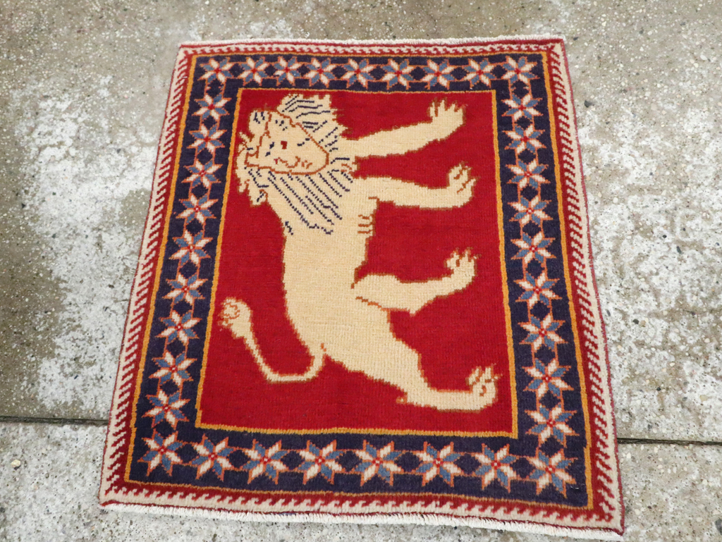 Vintage Persian Tabriz Pictorial Rug (Pair: 6 of 6), No.27993 - Galerie Shabab