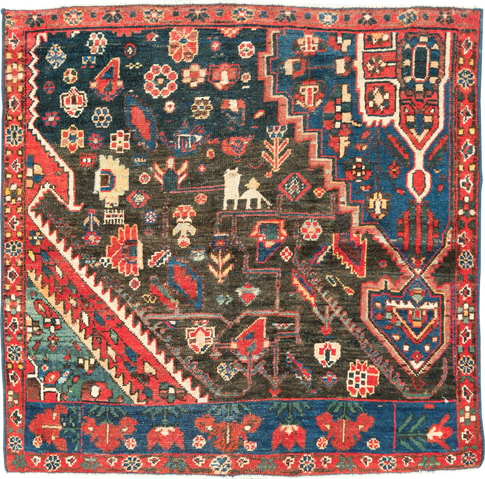 Vintage Persian Afshar Wagireh Rug, No.27997 - Galerie Shabab