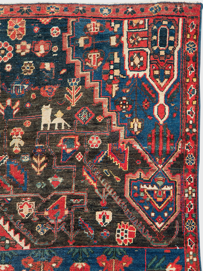 Vintage Persian Afshar Wagireh Rug, No.27997 - Galerie Shabab