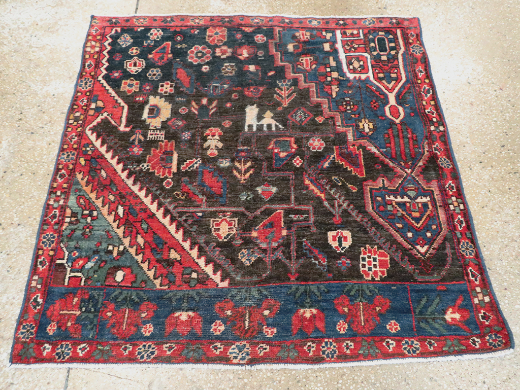 Vintage Persian Afshar Wagireh Rug, No.27997 - Galerie Shabab