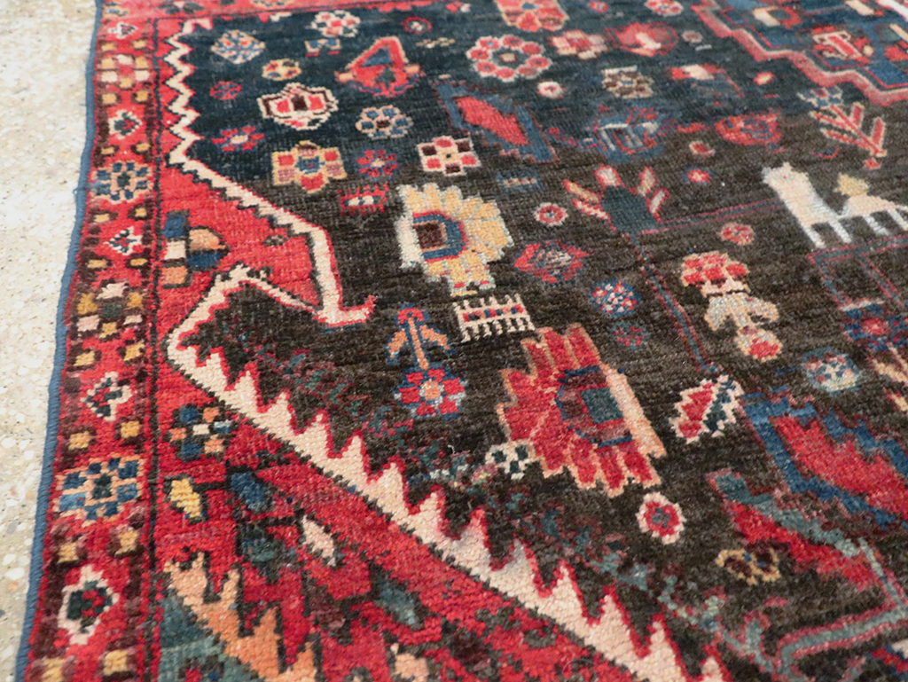 Vintage Persian Afshar Wagireh Rug, No.27997 - Galerie Shabab