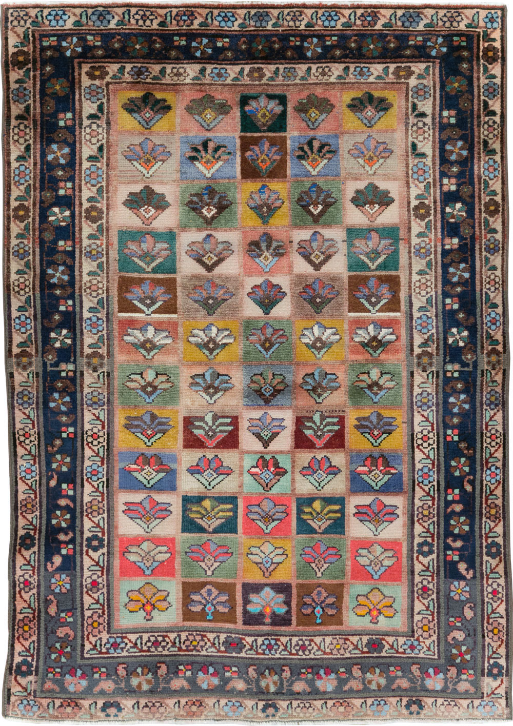Vintage Persian Mahal Rug, No.28003 - Galerie Shabab