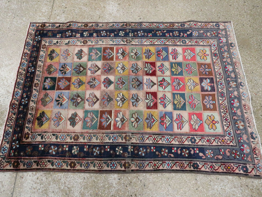 Vintage Persian Mahal Rug, No.28003 - Galerie Shabab