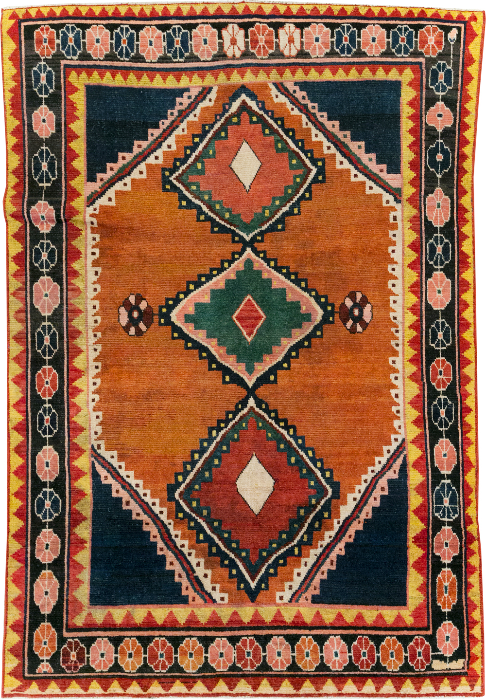 Vintage Persian Gabbeh Accent Rug, No.28012 - Galerie Shabab