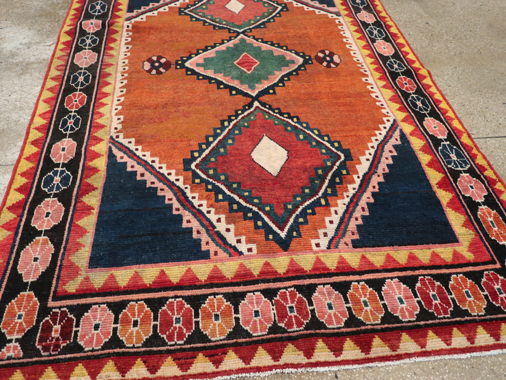 Vintage Persian Gabbeh Accent Rug, No.28012 - Galerie Shabab