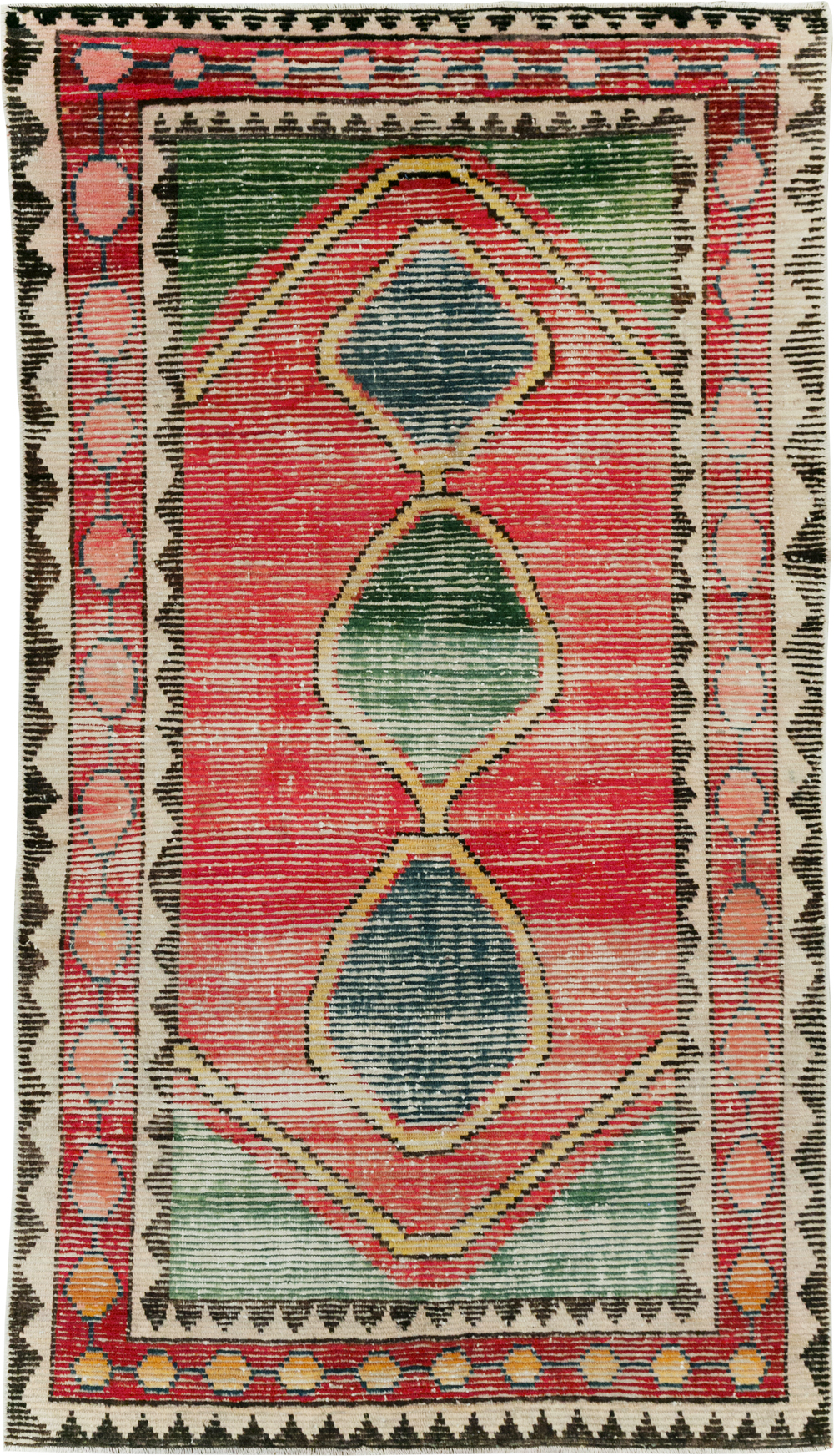 Vintage Persian Gabbeh Rug, No.28013 - Galerie Shabab