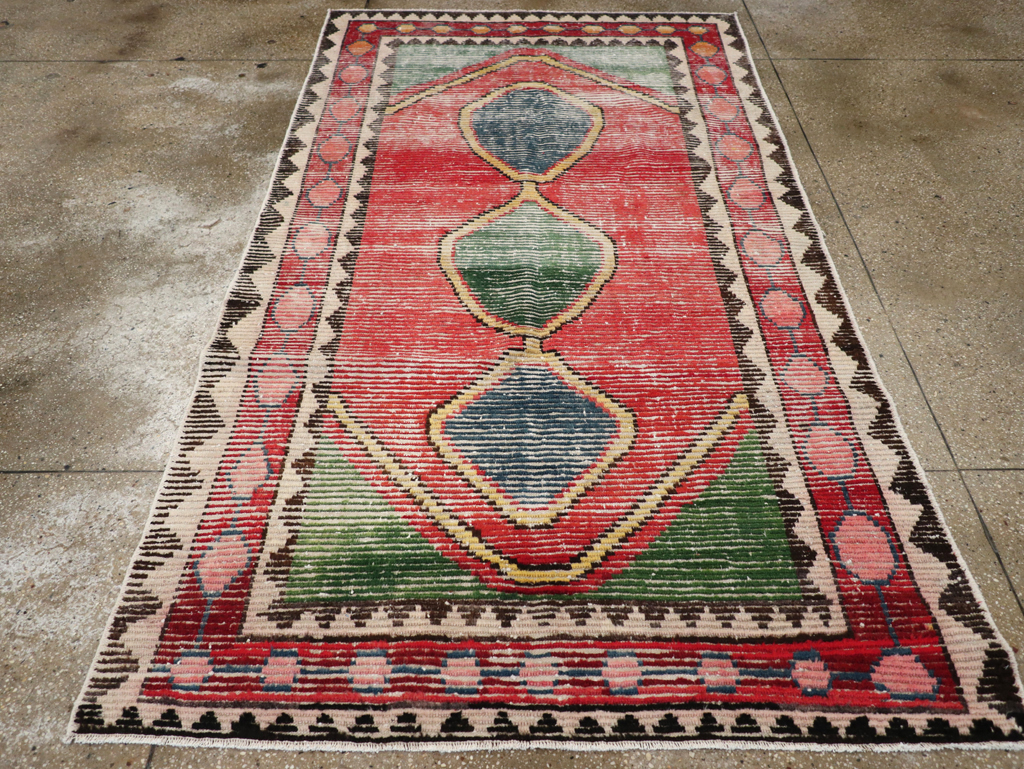 Vintage Persian Gabbeh Rug, No.28013 - Galerie Shabab