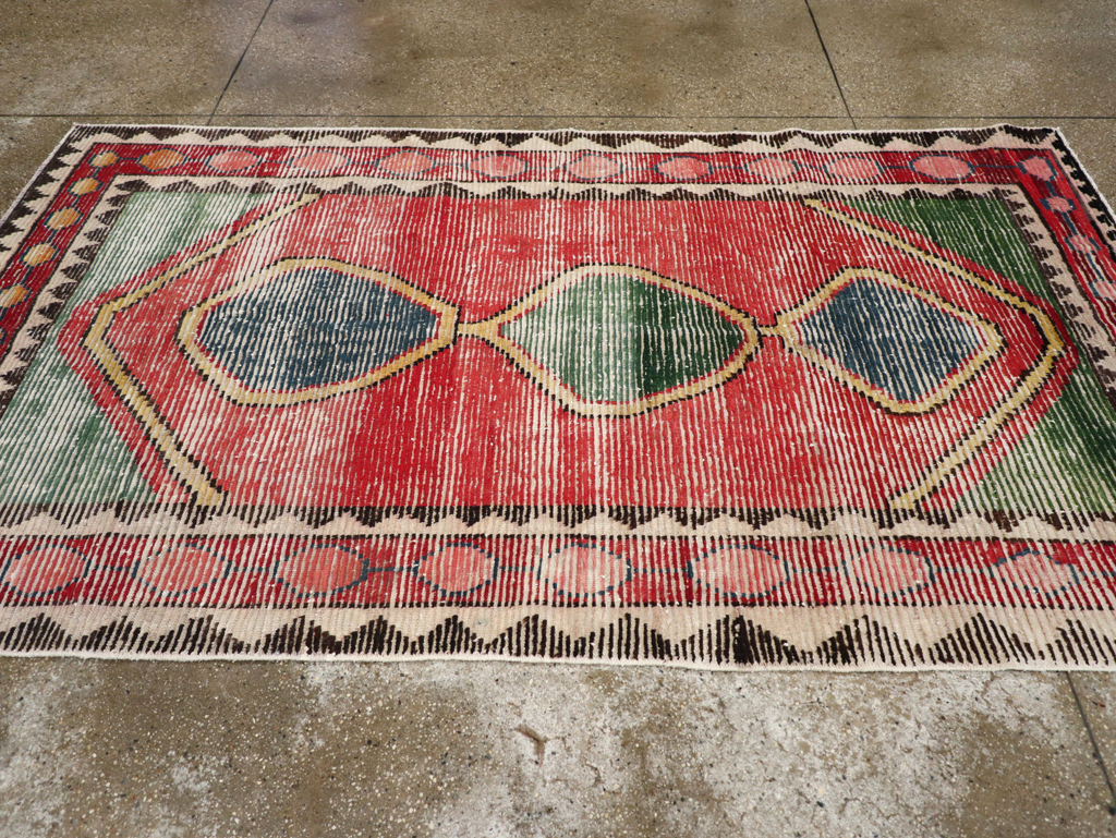 Vintage Persian Gabbeh Rug, No.28013 - Galerie Shabab