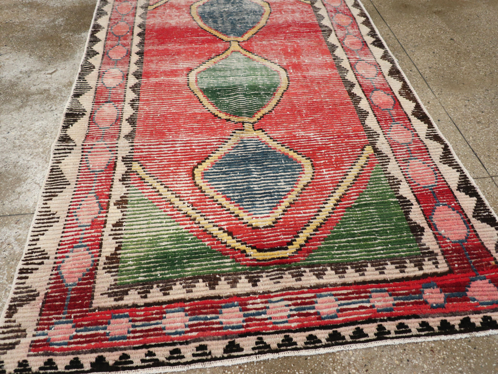 Vintage Persian Gabbeh Rug, No.28013 - Galerie Shabab
