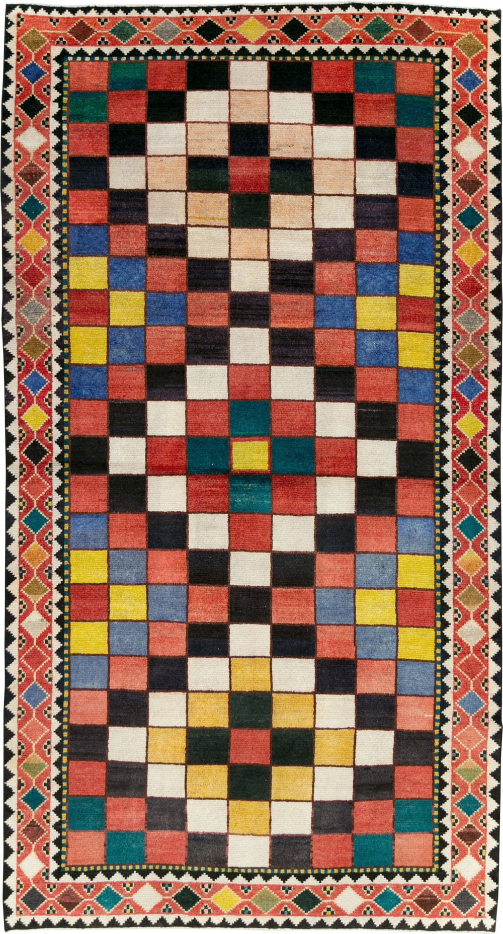 Vintage Persian Gabbeh Accent Rug (Pair: 2 of 2), No.28014 - Galerie Shabab
