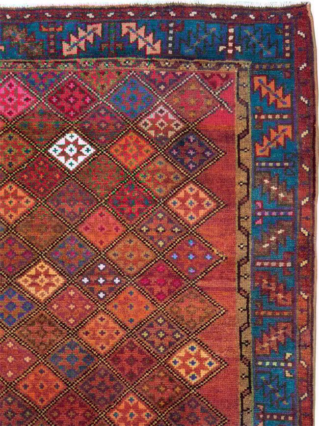 Vintage Persian Hamadan Runner, No.28016 - Galerie Shabab