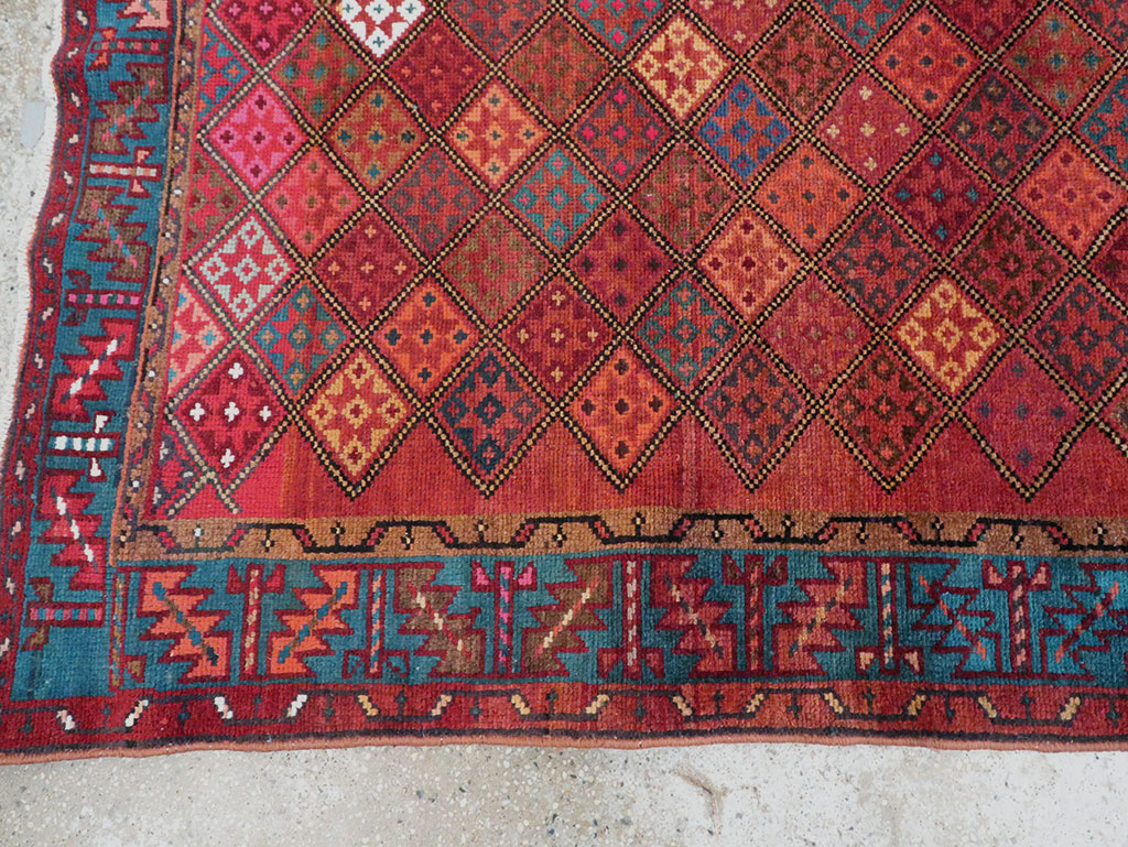 Vintage Persian Hamadan Runner, No.28016 - Galerie Shabab