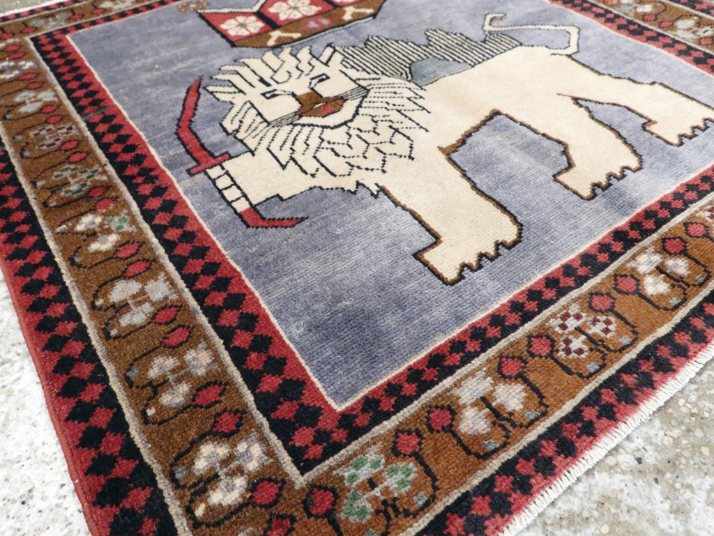 Vintage Pictorial Hamadan Rug, No.28020 - Galerie Shabab