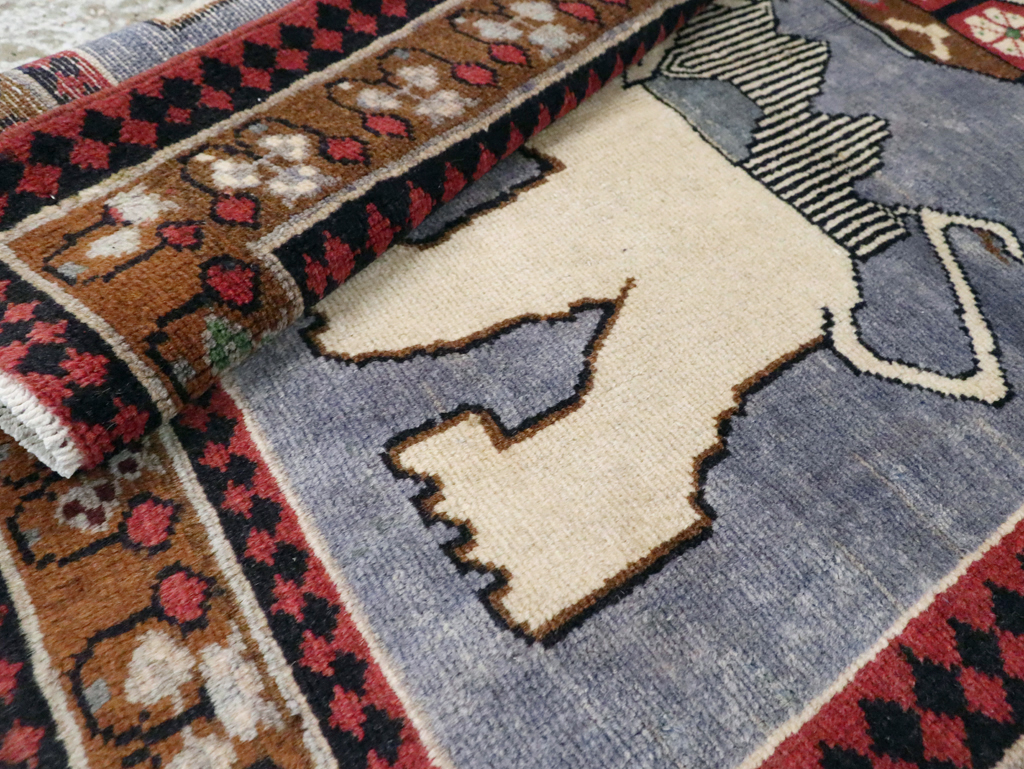 Vintage Pictorial Hamadan Rug, No.28020 - Galerie Shabab