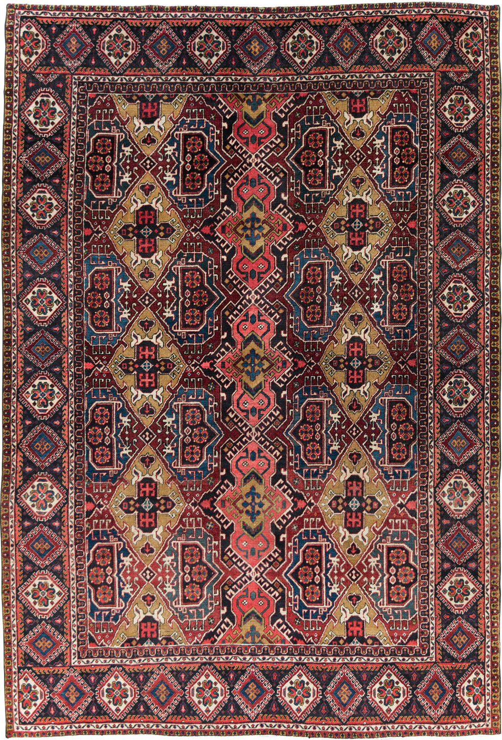Vintage Persian Heriz Carpet, No.28022 - Galerie Shabab