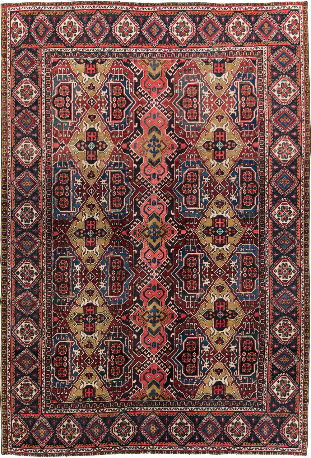 Vintage Persian Heriz Carpet, No.28022 - Galerie Shabab