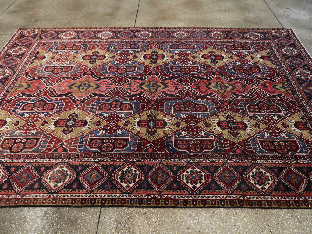 Vintage Persian Heriz Carpet, No.28022 - Galerie Shabab