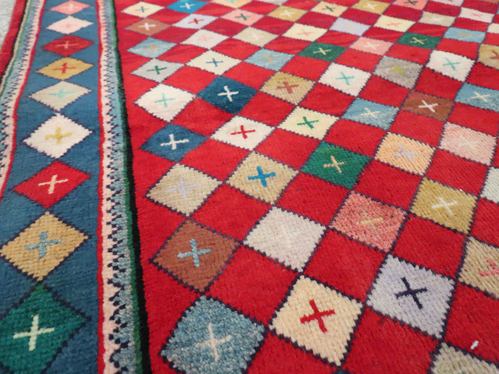 Vintage Persian Mahal Rug, No.28035 - Galerie Shabab