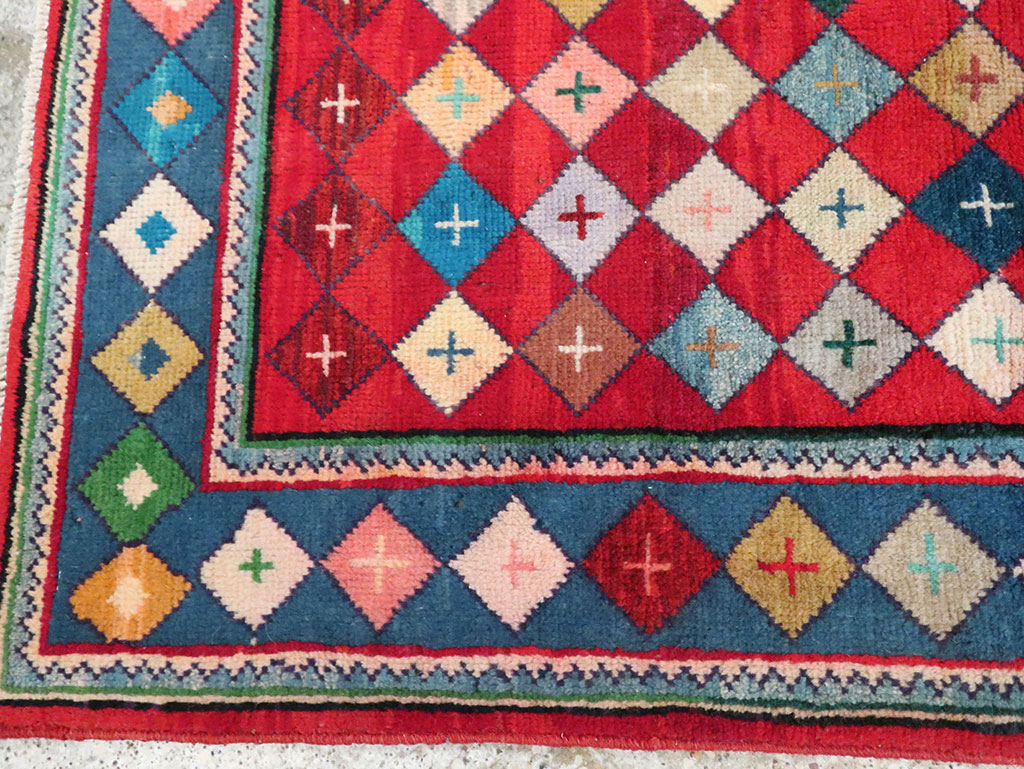 Vintage Persian Mahal Rug, No.28035 - Galerie Shabab