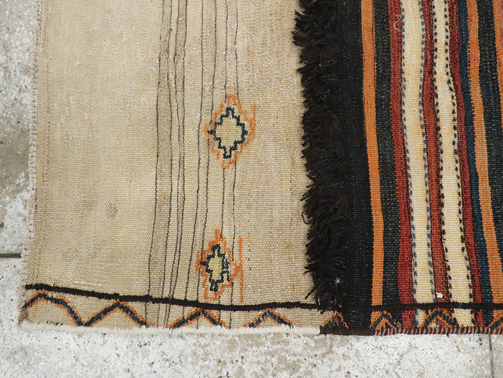 Vintage Persian Chaharmahal Bakhtiari Tacheh Flatweave Kilim , No.28037 - Galerie Shabab