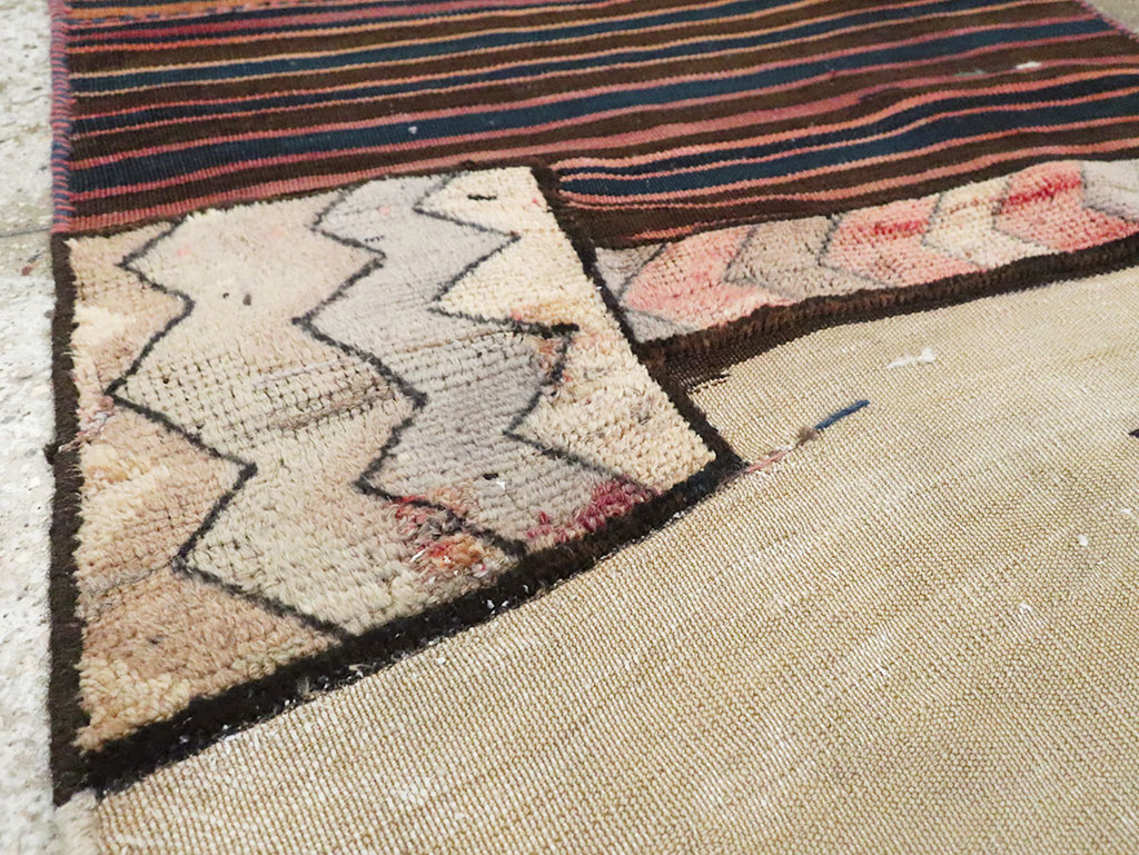 Vintage Persian Chaharmahal Bakhtiari Tacheh Flatweave Kilim , No.28038 - Galerie Shabab