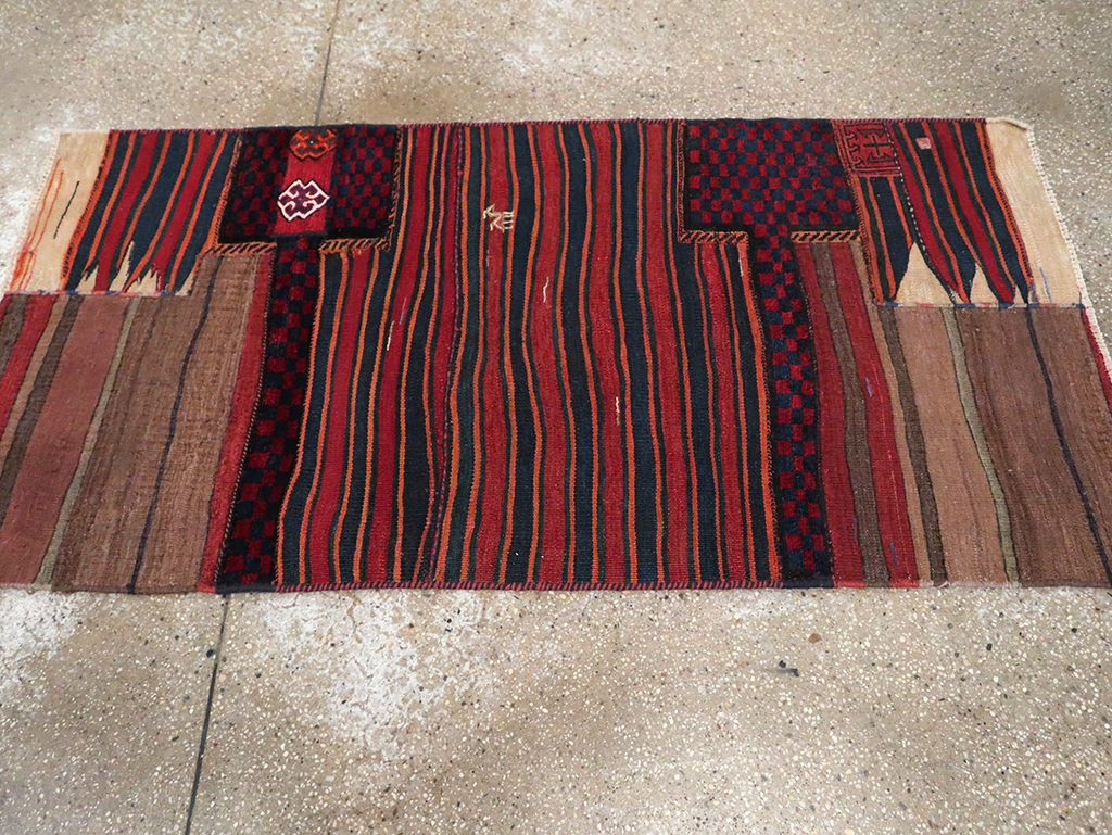 Vintage Persian Chaharmahal Bakhtiari Tacheh Flatweave Kilim, No.28040 - Galerie Shabab