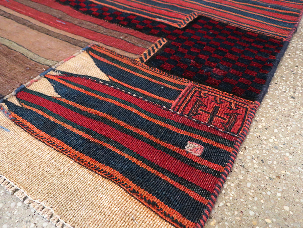 Vintage Persian Chaharmahal Bakhtiari Tacheh Flatweave Kilim, No.28040 - Galerie Shabab