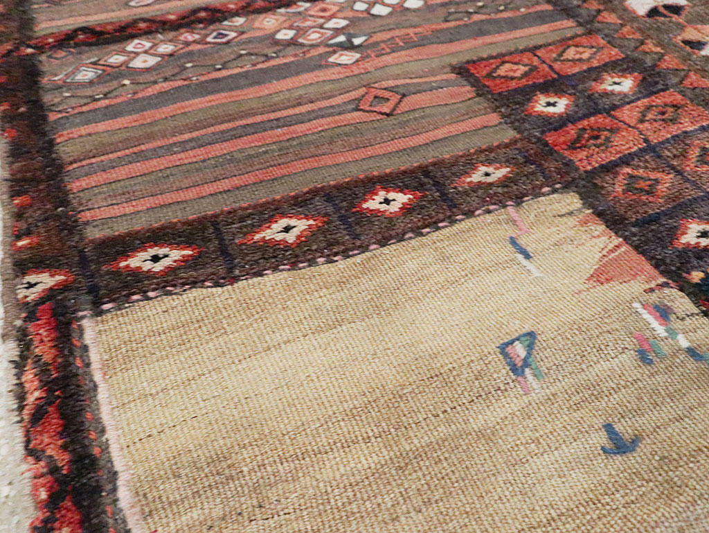 Vintage Persian Chaharmahal Bakhtiari Tacheh Flatweave Kilim , No.28042 - Galerie Shabab
