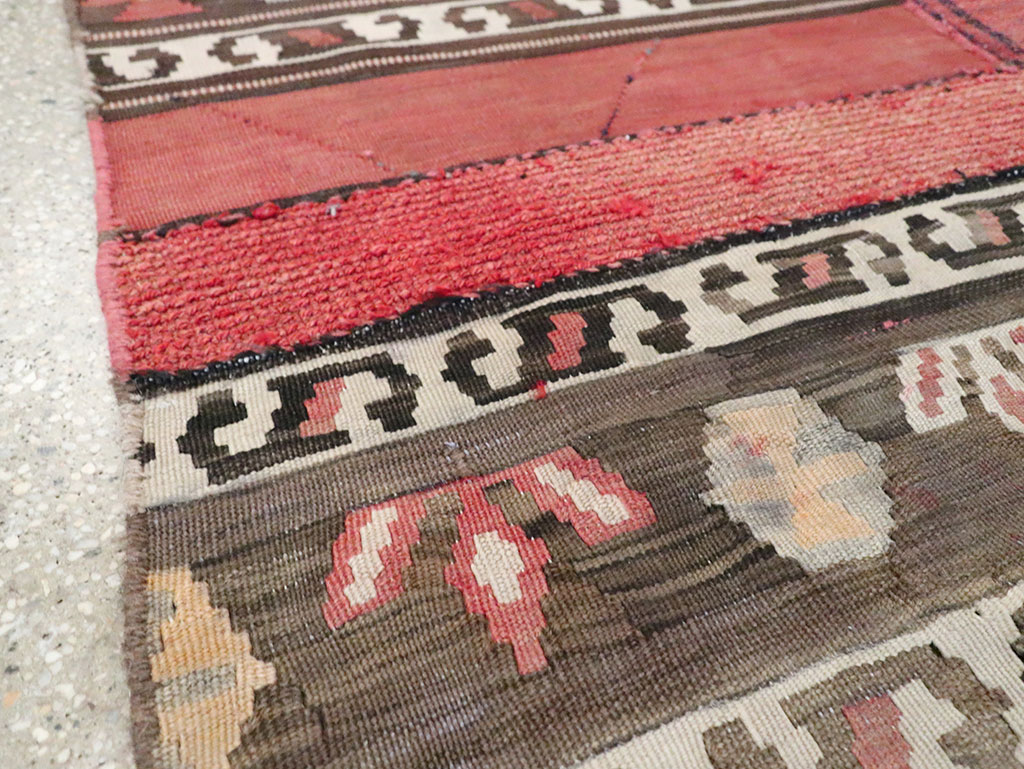 Vintage Persian Chaharmahal Bakhtiari Tacheh Flatweave Kilim , No.28043 - Galerie Shabab