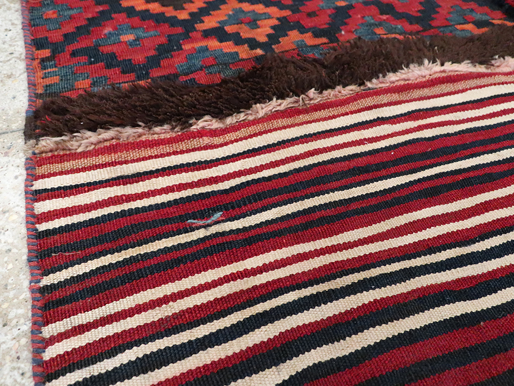 Vintage Persian Chaharmahal Bakhtiari Tacheh Flatweave Kilim , No.28045 - Galerie Shabab