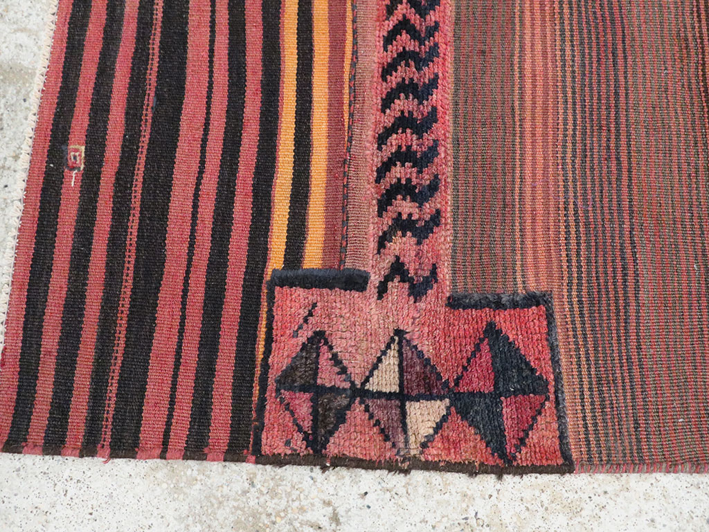 Vintage Persian Chaharmahal Bakhtiari Tacheh Flatweave Kilim , No.28046 - Galerie Shabab