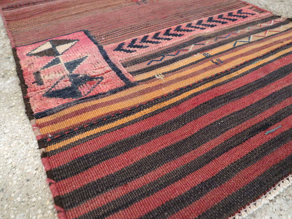 Vintage Persian Chaharmahal Bakhtiari Tacheh Flatweave Kilim , No.28046 - Galerie Shabab