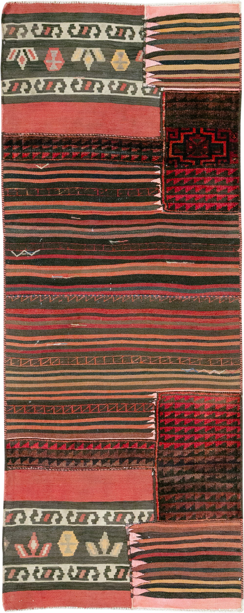 Vintage Persian Flatweave Kilim Rug, No.28047 - Galerie Shabab