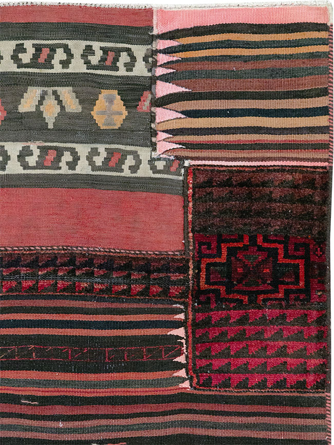 Vintage Persian Chaharmahal Bakhtiari Tacheh Flatweave Kilim, No.28047 - Galerie Shabab