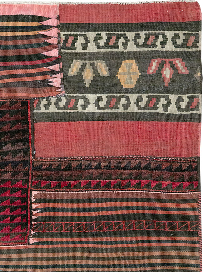 Vintage Persian Chaharmahal Bakhtiari Tacheh Flatweave Kilim, No.28047 - Galerie Shabab