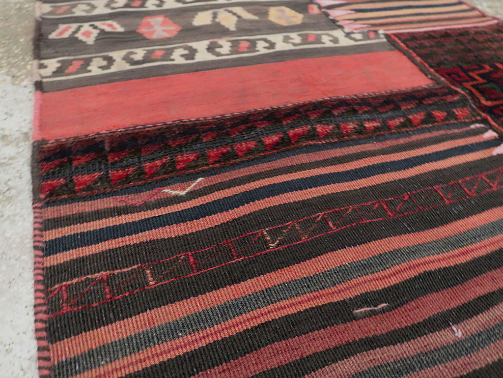 Vintage Persian Chaharmahal Bakhtiari Tacheh Flatweave Kilim, No.28047 - Galerie Shabab