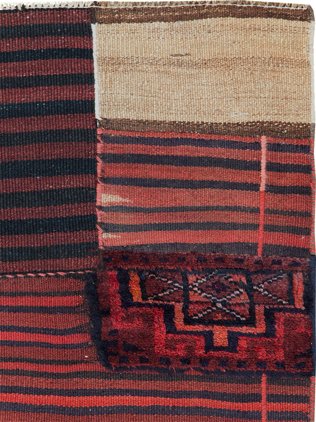 Vintage Persian Chaharmahal Bakhtiari Tacheh Flatweave Kilim , No.28048 - Galerie Shabab