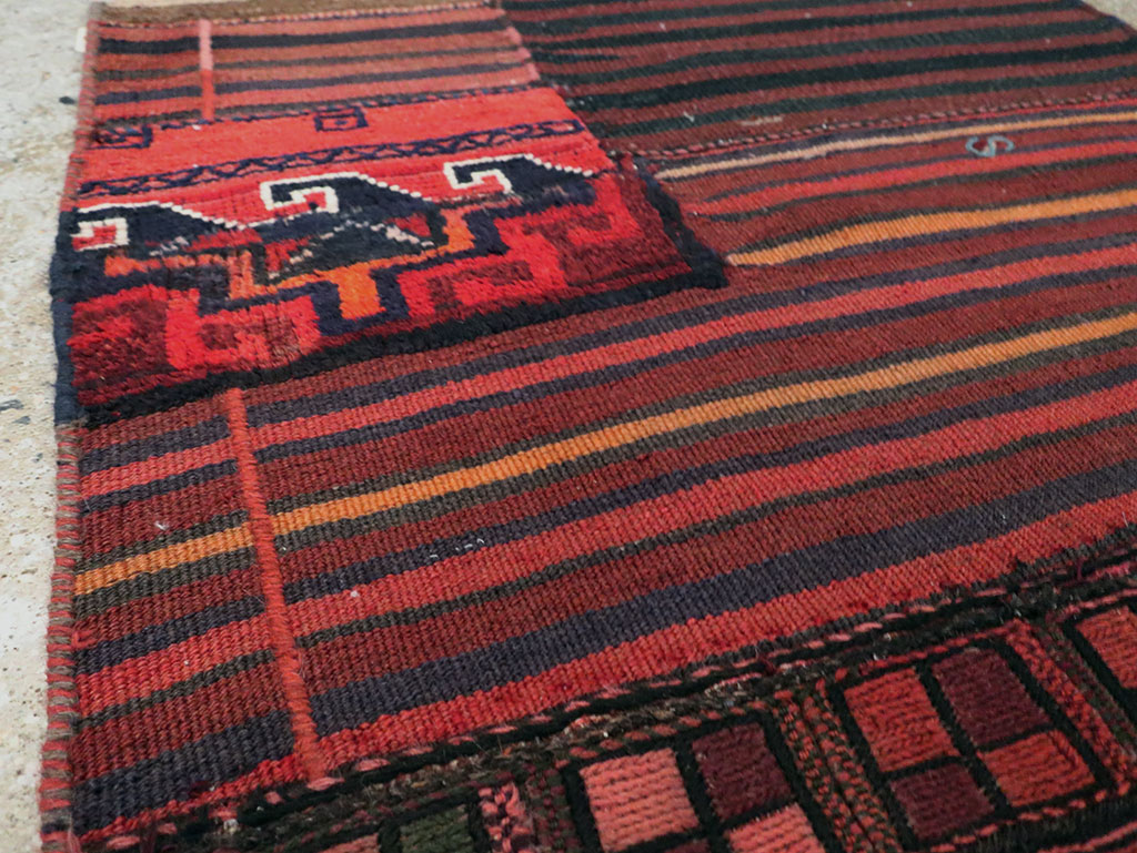 Vintage Persian Chaharmahal Bakhtiari Tacheh Flatweave Kilim , No.28048 - Galerie Shabab