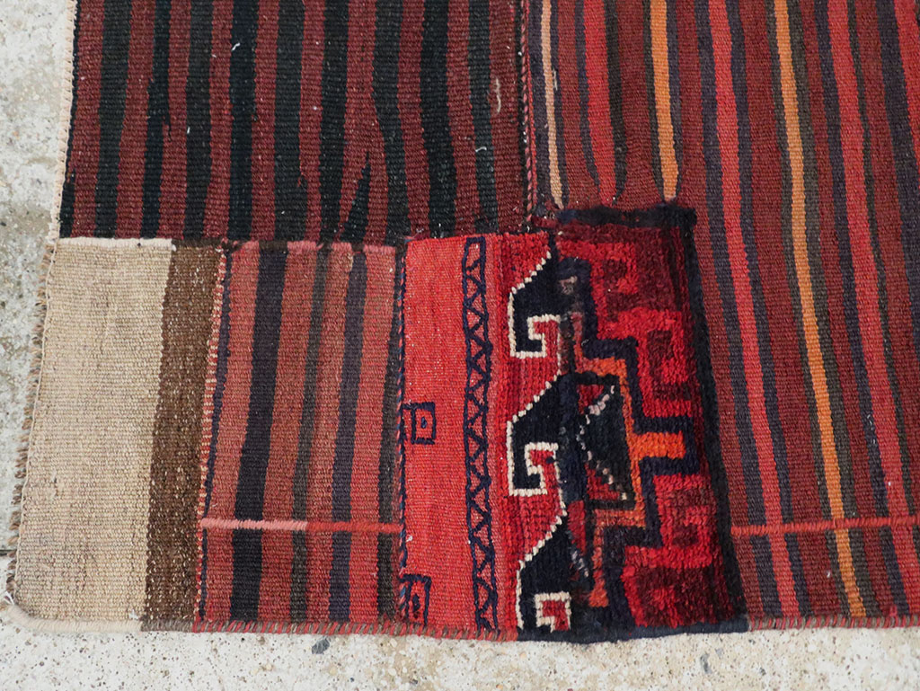 Vintage Persian Chaharmahal Bakhtiari Tacheh Flatweave Kilim , No.28048 - Galerie Shabab