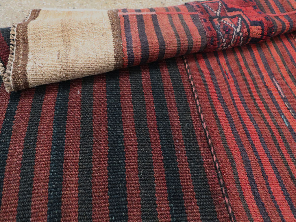 Vintage Persian Chaharmahal Bakhtiari Tacheh Flatweave Kilim , No.28048 - Galerie Shabab