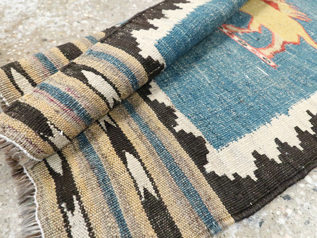 Vintage Persian Pictorial Kilim, No.28050 - Galerie Shabab