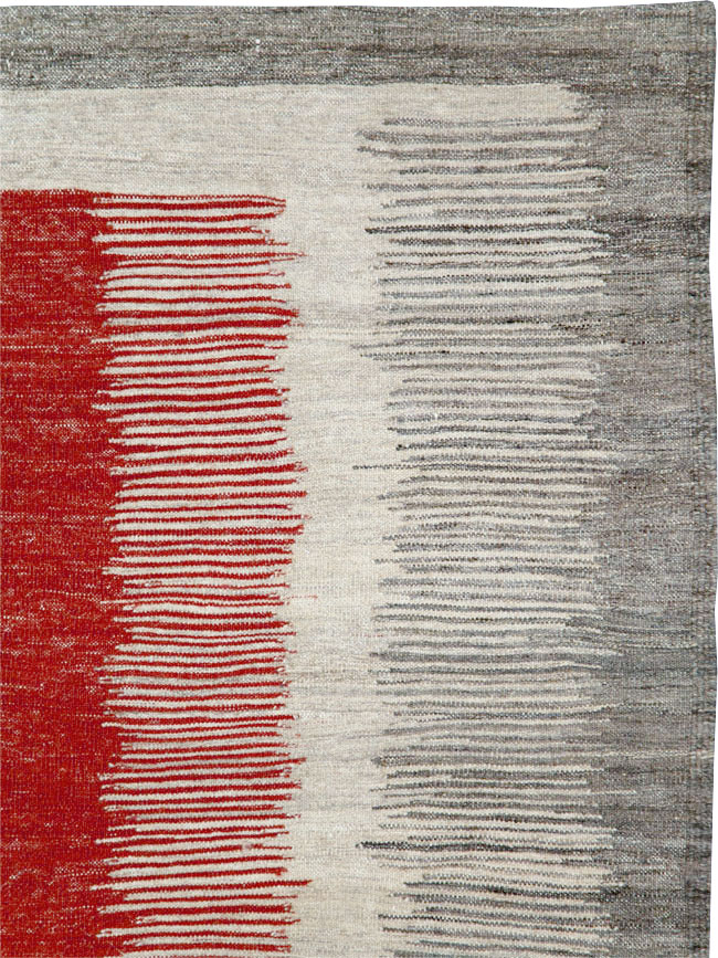Modern Persian Flatweave Kilim, No.28054 - Galerie Shabab