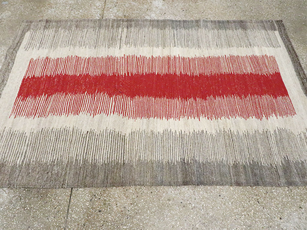 Modern Persian Flatweave Kilim, No.28054 - Galerie Shabab