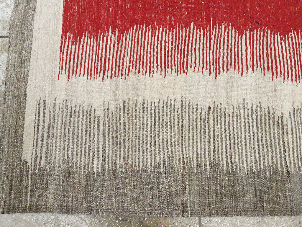 Modern Persian Flatweave Kilim, No.28054 - Galerie Shabab