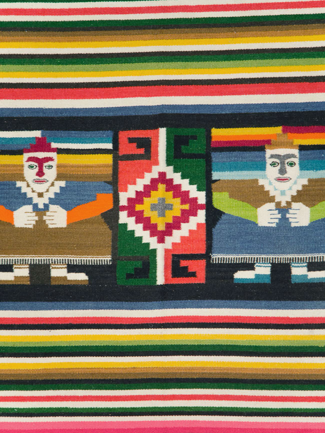 Vintage Persian Pictorial Kilim, No.28055 - Galerie Shabab